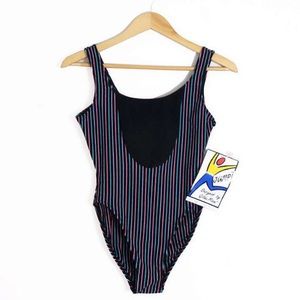 Vintage 80s Bodysuit ✦ Pastel Stripes ✦ Deadstock